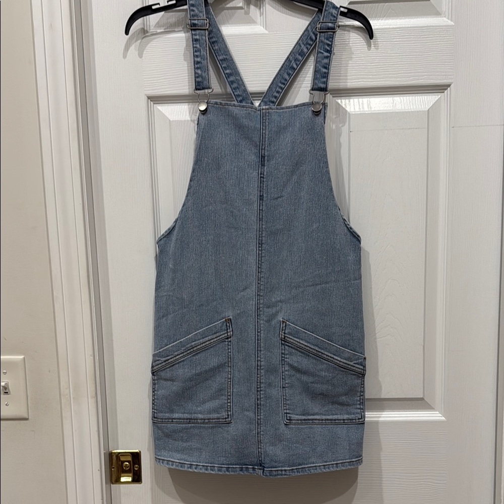 SO Blue Denim Overall Dress